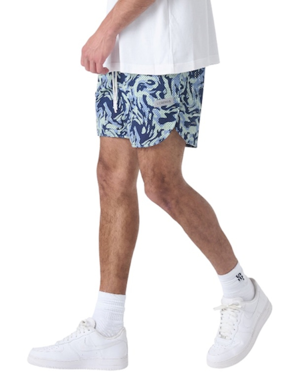 LEGENDS Men’s Luka Mesh Shorts in Hydrocoral Sea Blue
